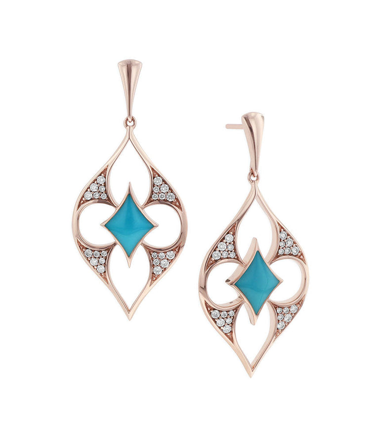 Diamond Rose Gold Earring